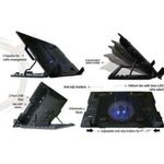 product_image_name-Generic-Notebook Laptop Cooling Pad with Stand - Black, Blue Light-3