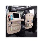 product_image_name-Generic-1-Piece Leather Car Backseat Organizer with Foldable Table Tray, Babies Toys Storage Holder, Multi-Colours.-1