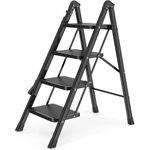 product_image_name-Generic-4 Step Ladder, Folding Step Stool, Step Stool With Wide Anti-Slip Pedal, Lightweight, Portable Folding Step Ladder With Handgrip, Multi-use Steel Ladder For Household And Office - Multi Color-1