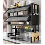 Over-the-sink dish drying rack