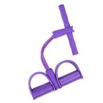 1PC Sit-up Equipment 2 Tubes Portable Fitnesss-Purple