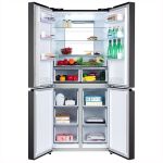 product_image_name-Chiq-540 Liters QUAD Door Fridge - Black -4