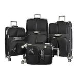 product_image_name-Generic-Travel Luggage Sets 4 Piece Softside Expandable Lightweight & Durable Suitcase Sets Double Spinner Wheels TSA Lock (20in/24in/28in/30in)- Multicolor-1