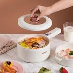 product_image_name-Generic-4.5L Multi-function 2 Layer Electric Soup Steamer Pot Saucepan - Cream.-4