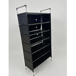 product_image_name-Generic-Portable 6-Tier Multipurpose Organizer Rack with Dustproof Cover (Black)-2