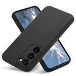 product_image_name-Generic-Samsung Galaxy S23 Plus/S23+ Case Liquid Silicone, Skin Touch Gel Rubber Case with Soft Microfiber Lining, Cute Slim Full Camera Protection Phone Cover 6.6 Inch, Black-2
