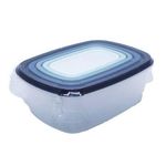 product_image_name-Generic-7 Piece Rainbow Plastic Fridge Storage Food Containers With Leakproof Lids- Multi-colour.-6