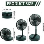 product_image_name-Generic-USB Desk Fan, Airflow Mini Desk Fan, Rotation, Portable Personal Fan for Office, Bedroom, Outdoor Camping- Multicolor-5