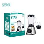product_image_name-Winningstar-Wholesale 2 In 1 Electric Blender 1.5L Glass Jar Ice Crusher Blender - Silver-1