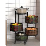 4 layer multifunctional kitchen storage rack