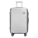 product_image_name-Generic-1 Piece Of 24 inch Expandable Geometric Luggage Sets Hardside Suitcase Carry-on Code Lock Travel Trolley Suitcase Sets- Multicolor-3