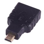 product_image_name-Generic-Micro HDMI Male to HDMI Female Adapter (Gold Plated)(Black)-3