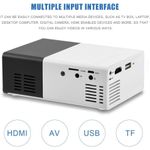product_image_name-Generic-Mini Projector, Built-in Stereo Speaker Portable Multi-media Home Theater Projector with HDMI/AV/USB Interface 320x240 Resolution(Black-White)-2