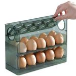 product_image_name-Generic-3 Layer Egg Holder For Fridge Storage Container Tray Container 30 Eggs, Eggs Storage Box- Green-3