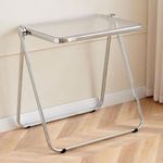 product_image_name-Generic-Modern Acrylic Side Table with Chrome Frame-3