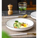 product_image_name-Sundabest-5pcs of White Large Stylish Salad Plates -8 inch-5