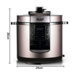product_image_name-RAF-Multifunctional 6L Slow Cooker Smart Programmable Digital Electric Rice Pressure Cooker Stew Pot Safe Operation-  Multicolor-5