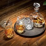 product_image_name-Generic-Whisky Carafe and Glasses Set, Whiskey Decanter 750 ml with 4 x 320 ml Glasses, Crystal Glass Whisky Tumbler, High Quality, Luxury Gift, 5-Piece-2