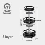 product_image_name-Generic-3 Tier 360° Rotatating Kitchen Trolley Shelf  Spice Storage Rack Organizer Stand- Black-4