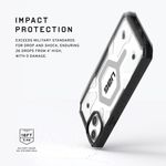 product_image_name-Urban Armor Gear-UAG Case Compatible with iPhone 15 Plus Case 6.7" Pathfinder Clear Ice/Silver Built-in Magnet Compatible with MagSafe Charging Rugged Transparent Dropproof Protective Cover - Translucent -2