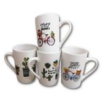 product_image_name-Generic-6 Pieces Of Mult-Printed Coffee Tea Cups  Mugs- White-2