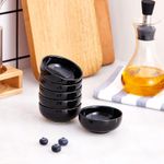 product_image_name-Generic-AmorArc Stoneware Grain Bowls Kitchen set, 22oz Ceramic Deep Soup Bowls 6 Set, Black Bowls Set for Breakfast, Lunch, Dinner. Microwave oven and Dishwasher Safe for Cereal Popcorn Ice cream Dessert -Black-3