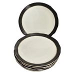 product_image_name-Generic-Band Dinner Plates, 6PCS - Black, Gold-2