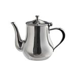 24 Oz Stainless Steel Tea Pot - Silver