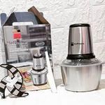 product_image_name-Hoffmans-2.0L New Electric Stainless Steel Meat Chopper Household Grinder Food Processor- Silver-3
