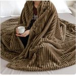 Soft/ Throw Blanket- Brown 