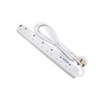 Power King 6ways Heavy Load Extension Cable-White
