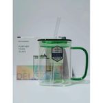 product_image_name-Generic-Modern Square Glass Tumbler with Straw and Sealed Lid-2