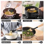 product_image_name-Generic-12pcs Kitchen Utensils And Knife Set - Silicone, Black-3