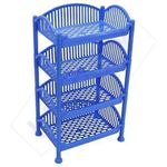 Kenpoly Plastic Trolley Utensil Drainer 4 Stack - Blue