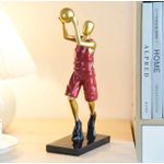 product_image_name-Generic-Modern Basketball Shooter Figurine – Gold Resin Action Statue ,Tabletop Art Sculpture & Home Decor Centerpiece- 1 pcs -1