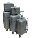 product_image_name-Generic-5 Piece Luggage Set Hardside Polypropylene Suitcase 16" 20" 24" 28" 32" Trolley Bags Luggage Spinner TSA Lock National Travaller -Multicolor-2
