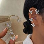 product_image_name-Generic-New Fashion Butterfly Aesthetic Cuff Clip Earrings No Piercings for Women-1