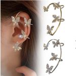product_image_name-Generic-New Fashion Butterfly Aesthetic Cuff Clip Earrings No Piercings for Women-6