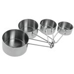 product_image_name-Generic-Kitchencraft Stainless Steel Measuring Cups Spoons (4-piece Set)- Silver-1