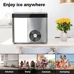 product_image_name-Digiwave-Countertop Self Cleaning, Portable Ice Cube Maker, 12-15kgs Freestanding Machine, Low Noise Easy to Use - Perfect for Parties Mixed Drinks -Silver-3