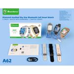 product_image_name-NODIZZ-Local Stock- A62 2.2-inch square Bluetooth calling smartwatch, 320*385 high resolution, 180mAh battery, dual Bluetooth BT3.0+BT5.2, zinc alloy case, comes with 2 straps, Gold-2