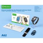 product_image_name-NODIZZ-Local Stock- A62 2.2-inch square Bluetooth calling smartwatch, 320*385 high resolution, 180mAh battery, dual Bluetooth BT3.0+BT5.2, zinc alloy case, comes with 2 straps, Gold-3