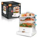 product_image_name-RAF-3-Tier Electric Food Steamer With Display & Timer - Clear-1