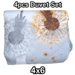 product_image_name-Generic-4x6 Bed Best Design 4Pcs Duvet Set With 2 Pillowcases & 1 Bedsheet-1