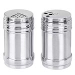product_image_name-Generic-2 Pieces Stainless Steel Salt Pepper Spices Shakers-1