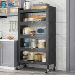 product_image_name-Generic-Free Standing Multifunctional Kitchen Cabinet Storage (not assembled) - Multicolor-2