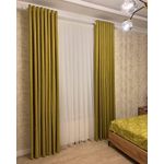 2 Metres (1 piece) yellow plain for a patio sliding door and window Curtain 
