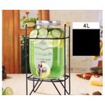 product_image_name-Generic-Beverage Dispenser water dispenser juice dispenser With Stand, Glass Air Tight Cold Water Pitcher Leak Proof tap Juice Dispenser, Dispenser with Tap & Air Tight Lid (4 Litre Dispenser)-7
