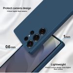 product_image_name-Generic-Samsung Galaxy S25 Ultra Case, Silicone Case, Protective Cover, Shockproof, Slim, Anti-Scratch Soft Microfiber Lining (Blue)-2