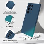 product_image_name-Generic-Samsung Galaxy S25 Ultra Case, Silicone Case, Protective Cover, Shockproof, Slim, Anti-Scratch Soft Microfiber Lining (Blue)-3